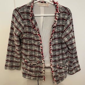 Zara kids tweed blazer jacket sz 6